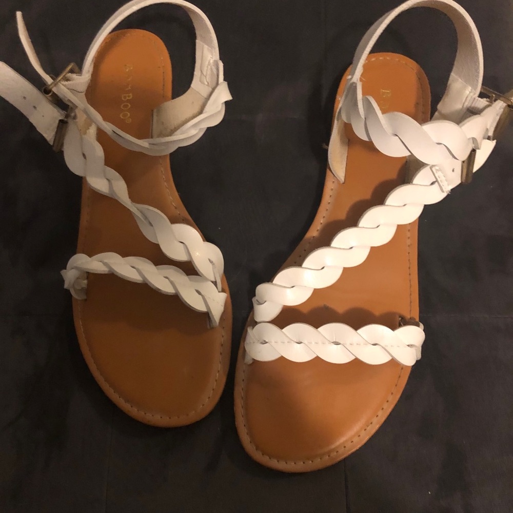 Bamboo Brand White Sandals
